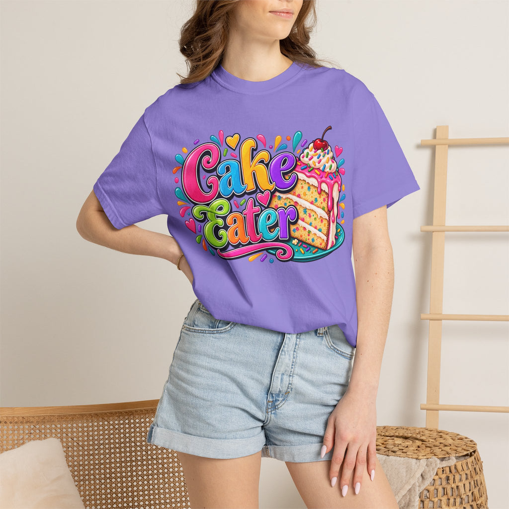 Cake Eater T‑Shirt — Colorful Slice Graphic Tee for Dessert Lovers