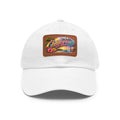 California Beach Patch Dad Hat | Leather Rectangle Patch