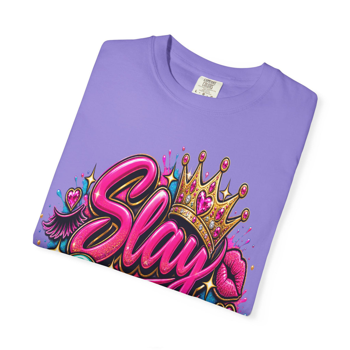 Slay Queen graphic T-Shirt | Crown graffiti style