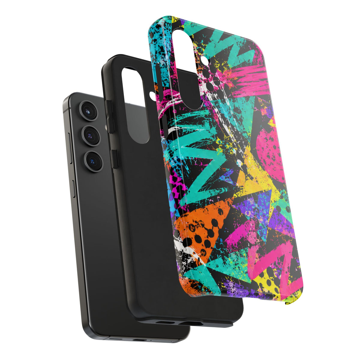 Tough Phone Case — Neon Graffiti Splash Protective Cover