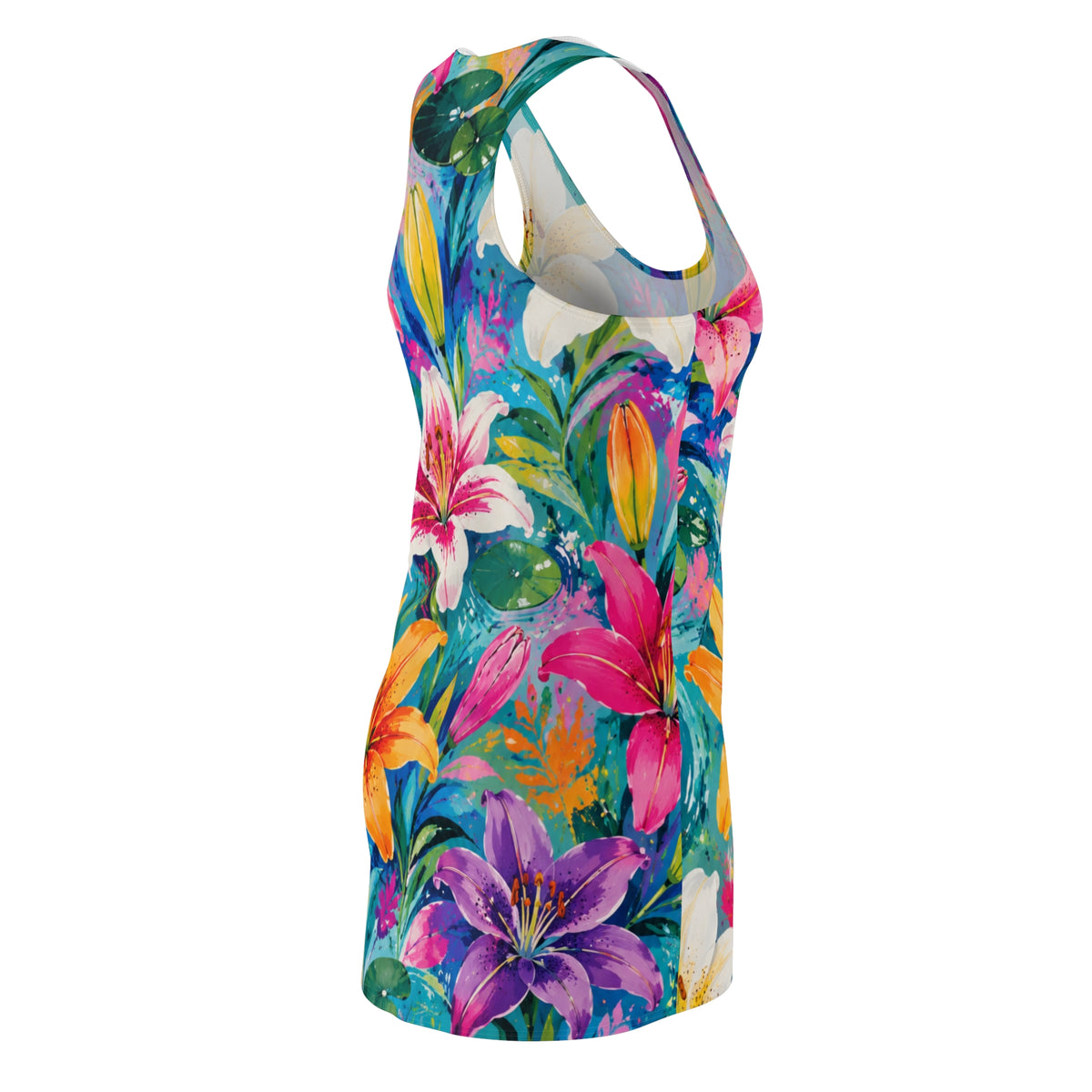 Floral Watercolor Racerback Dress