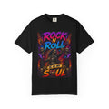 Rock N Roll Is In My Soul T-Shirt | Retro Neon Guitar Skull Design