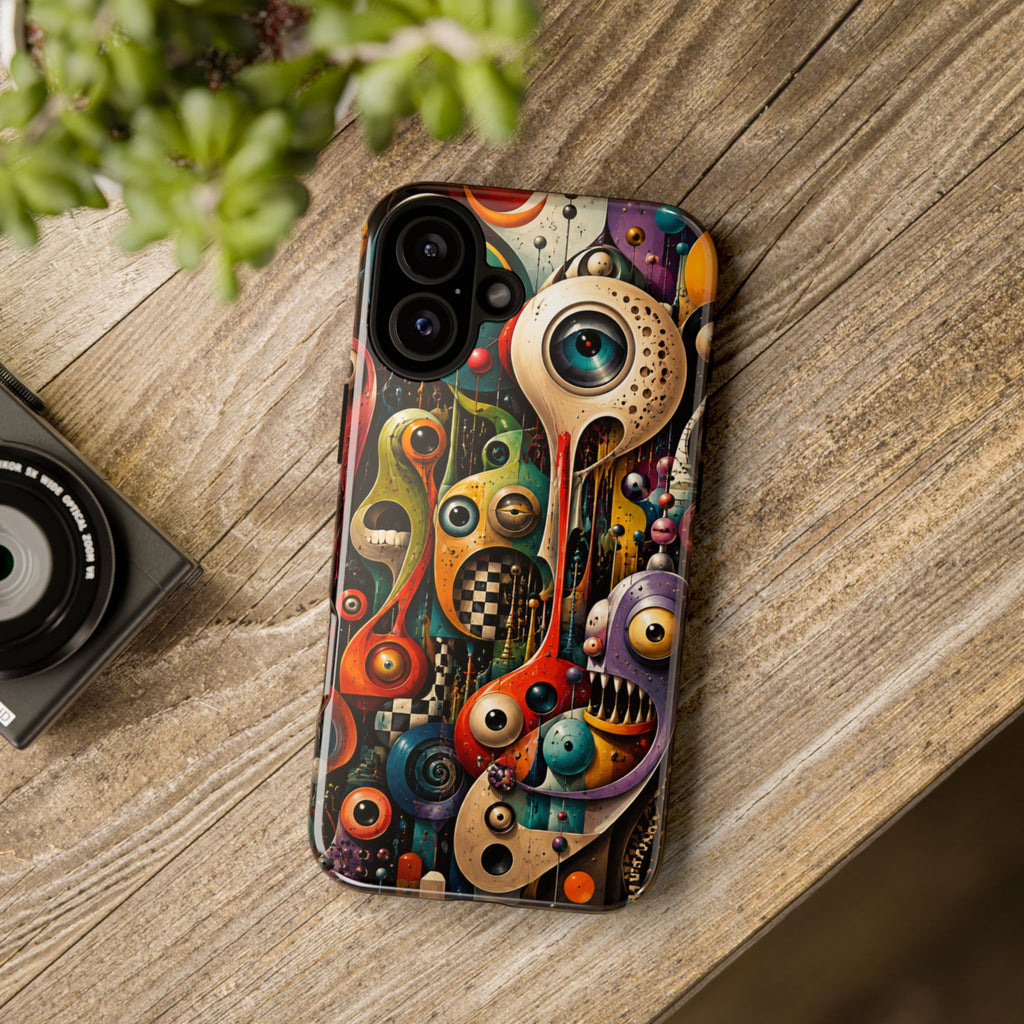 Surreal Monster Art Phone Case — Colorful Abstract Creature Design