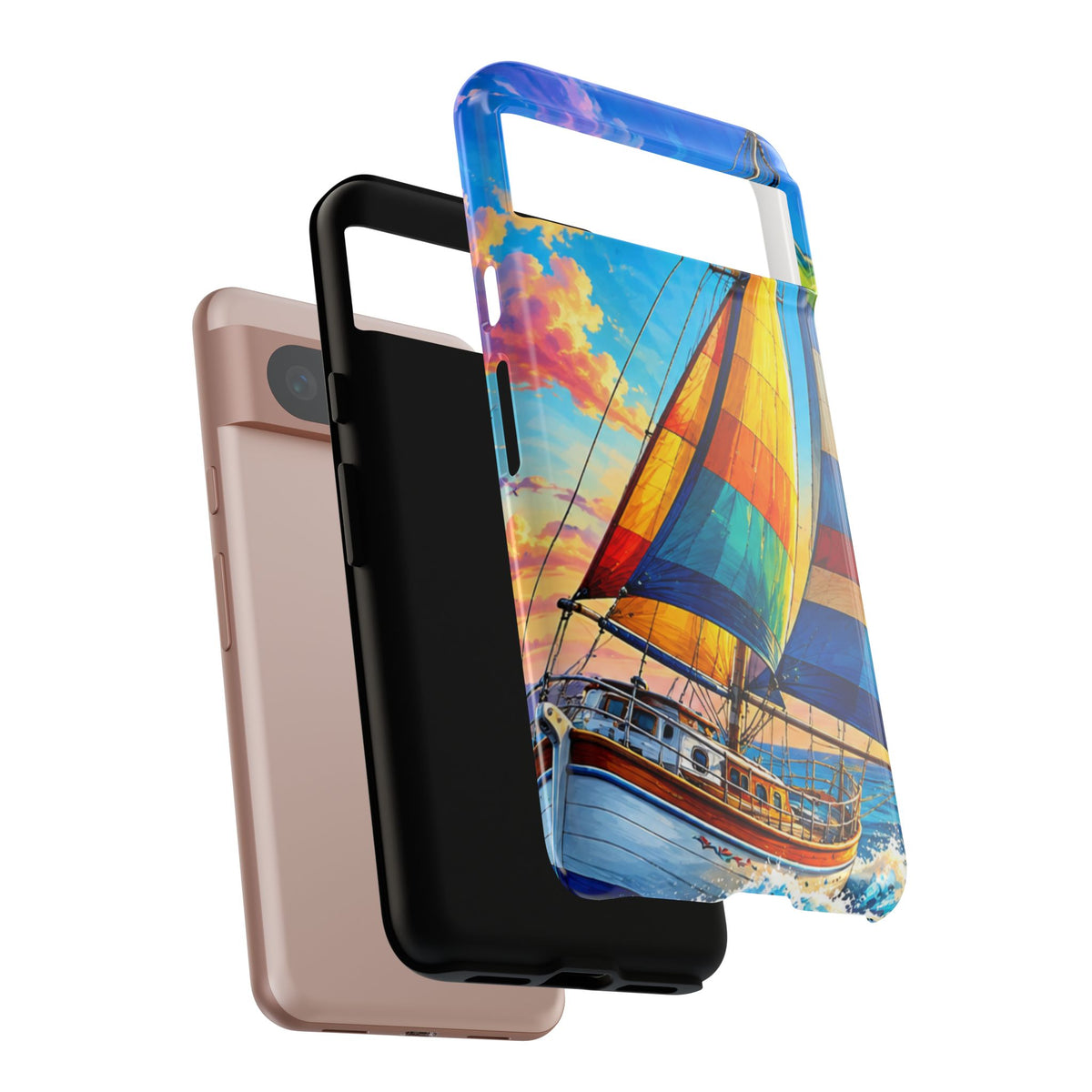 Sailboat Sunset Phone Case — Colorful Nautical iPhone Cover