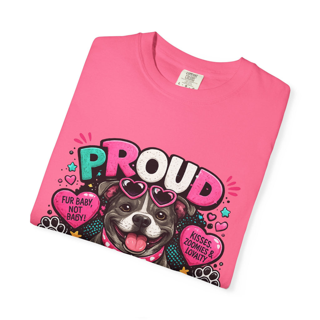 Proud Pitbull Mom T-Shirt | Cute Pitbull Illustration