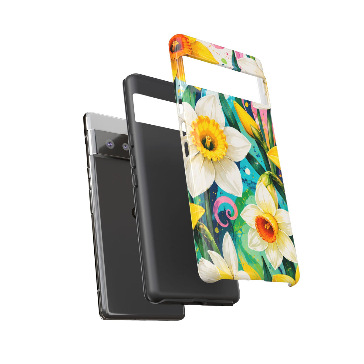 Daffodil Floral Phone Case — Bright Spring Garden Protective Cover