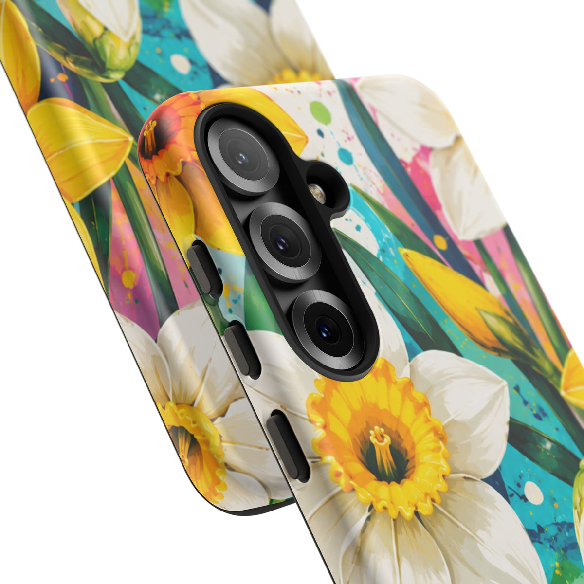 Daffodil Floral Phone Case — Bright Spring Garden Protective Cover