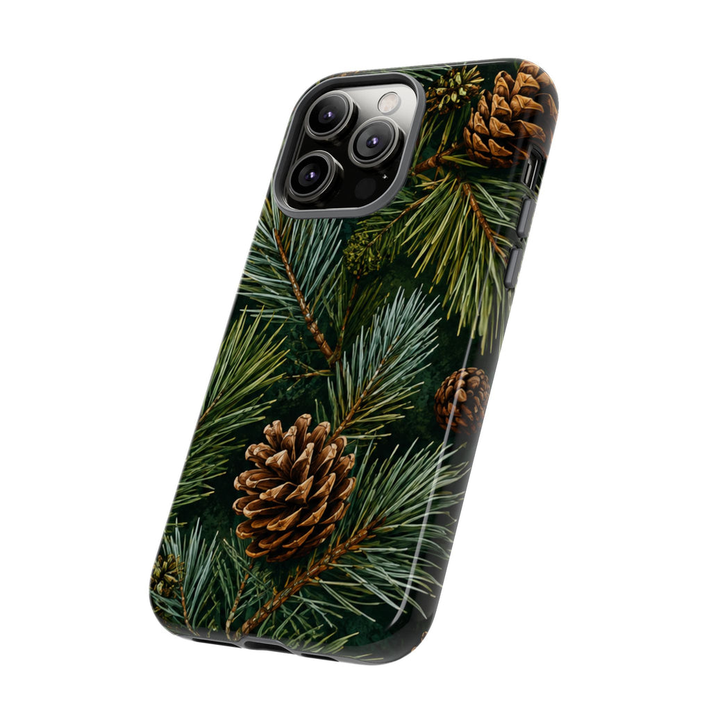 Pinecone Pines Phone Case — Festive Evergreen iPhone Cover