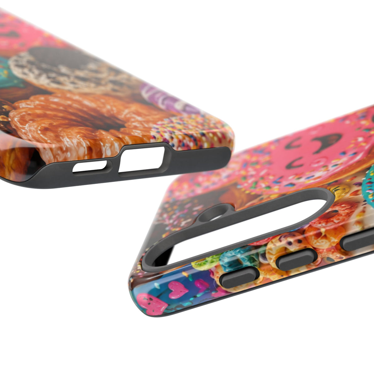Donut Smile Tough Phone Case — Cute Colorful Desserts Protective Cover