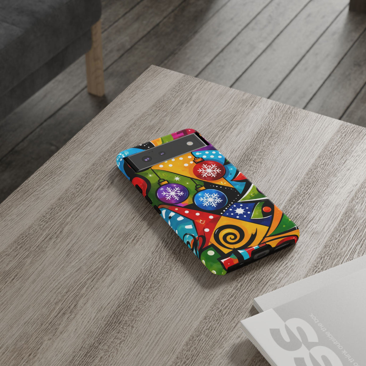Holiday Ornament Phone Case — Colorful Festive Christmas Design