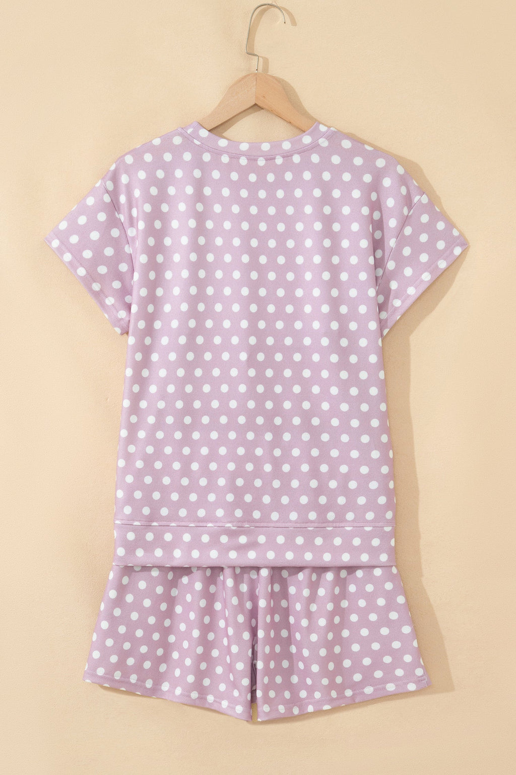 Polka Dot Relaxed Top & Drawning Shorts Set