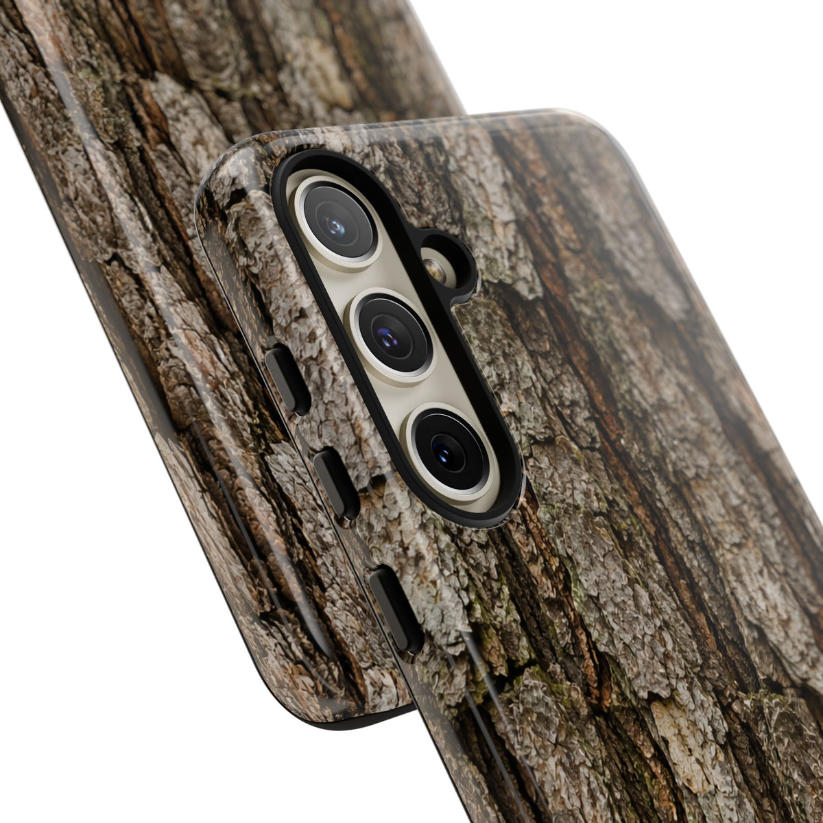 Bark Texture Phone Case - Rugged Woodland Camouflage for Nature Lovers