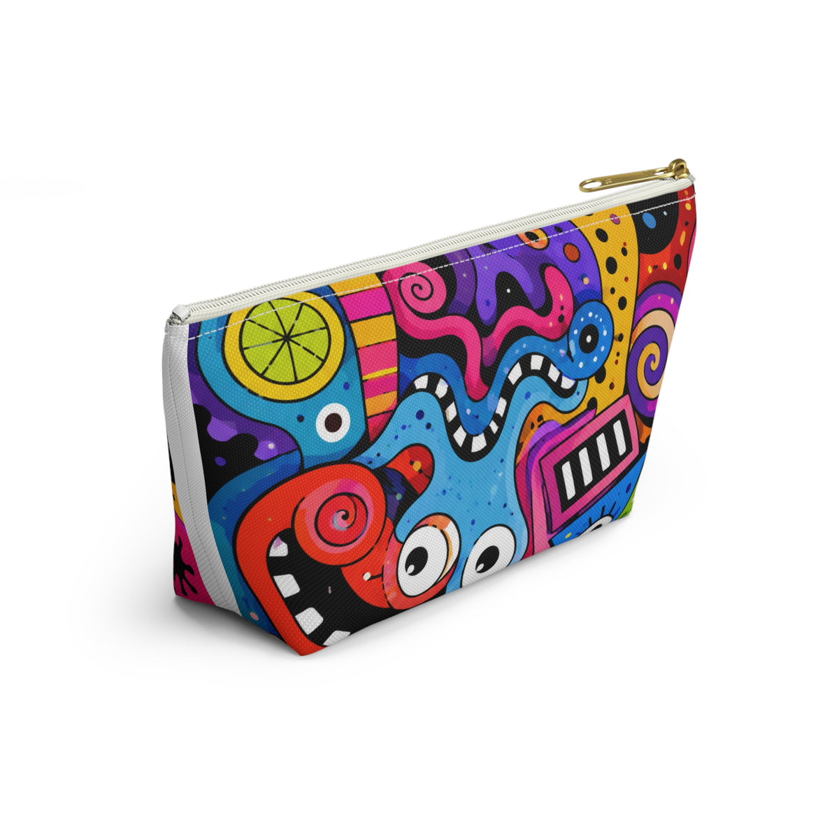 Colorful Abstract Monsters Accessory Pouch