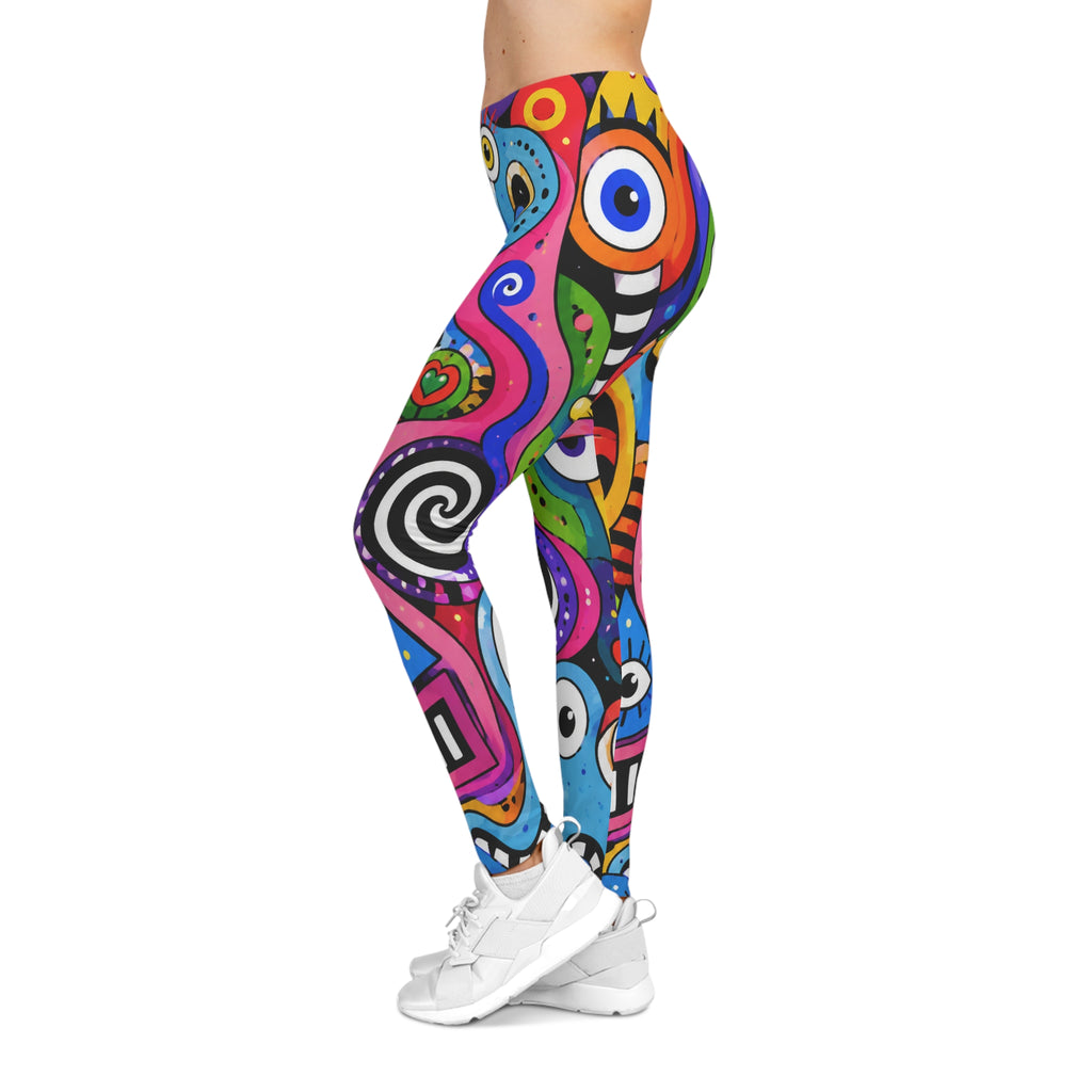 Colorful Abstract Doodle Leggings