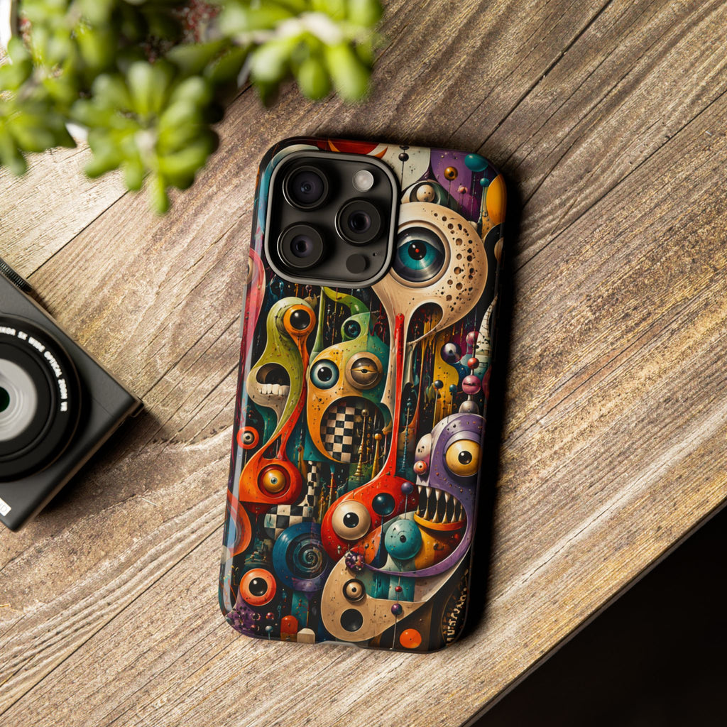 Surreal Monster Art Phone Case — Colorful Abstract Creature Design