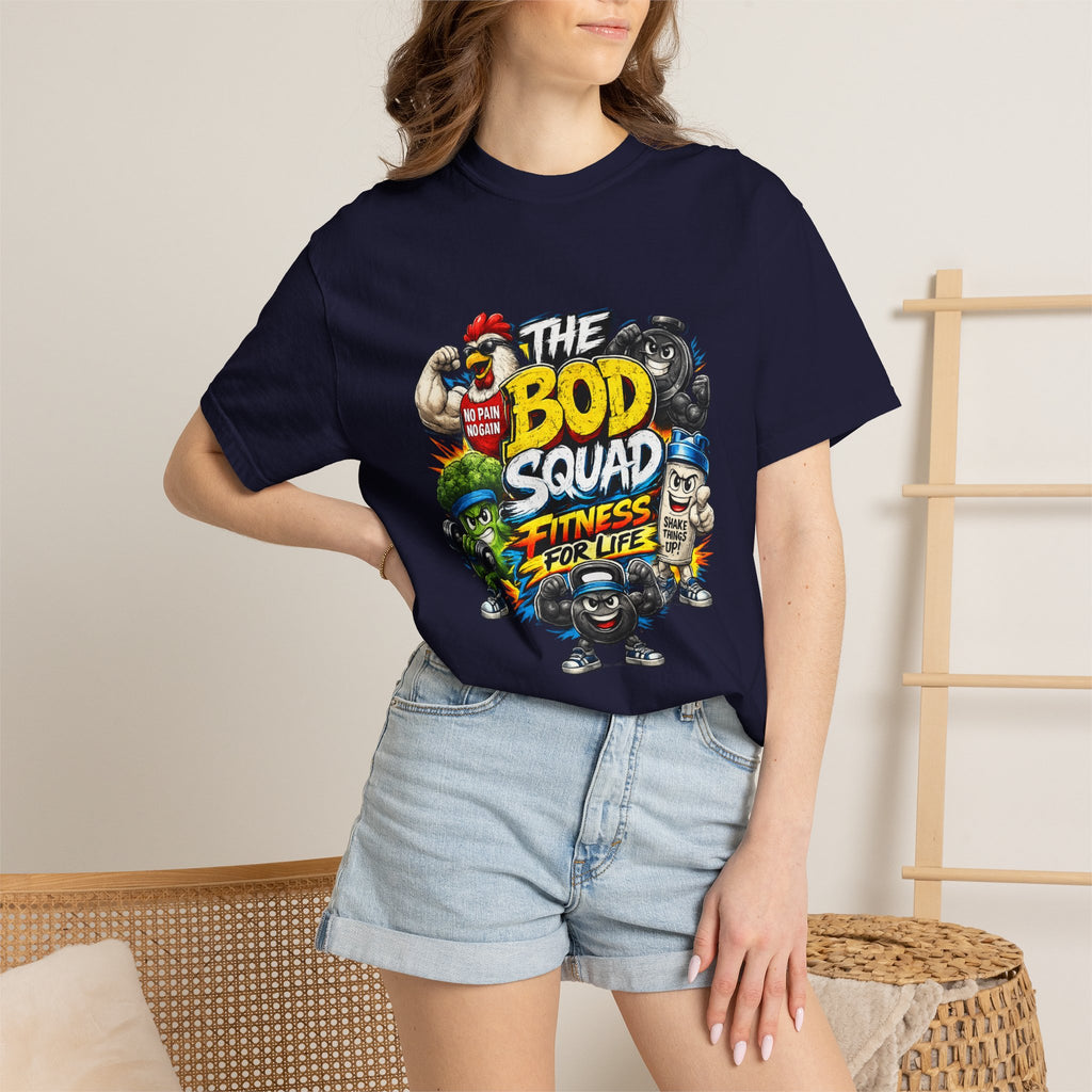 The Bod Squad Fitness For Life T-Shirt | Cartoon Gym Characters