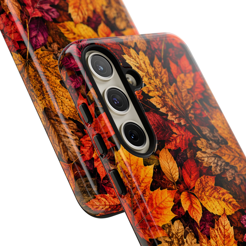 Autumn Leaves Tough Phone Case — Fall Foliage Protective Cover