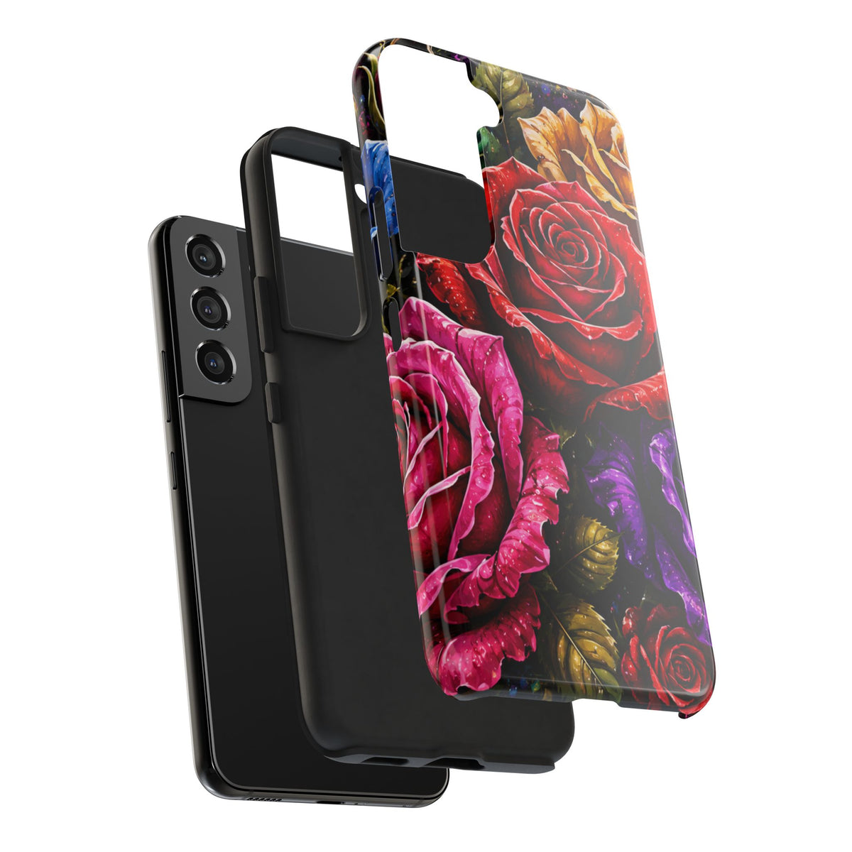 Tough Phone Case — Vibrant Rose Garden Protective Phone Cover