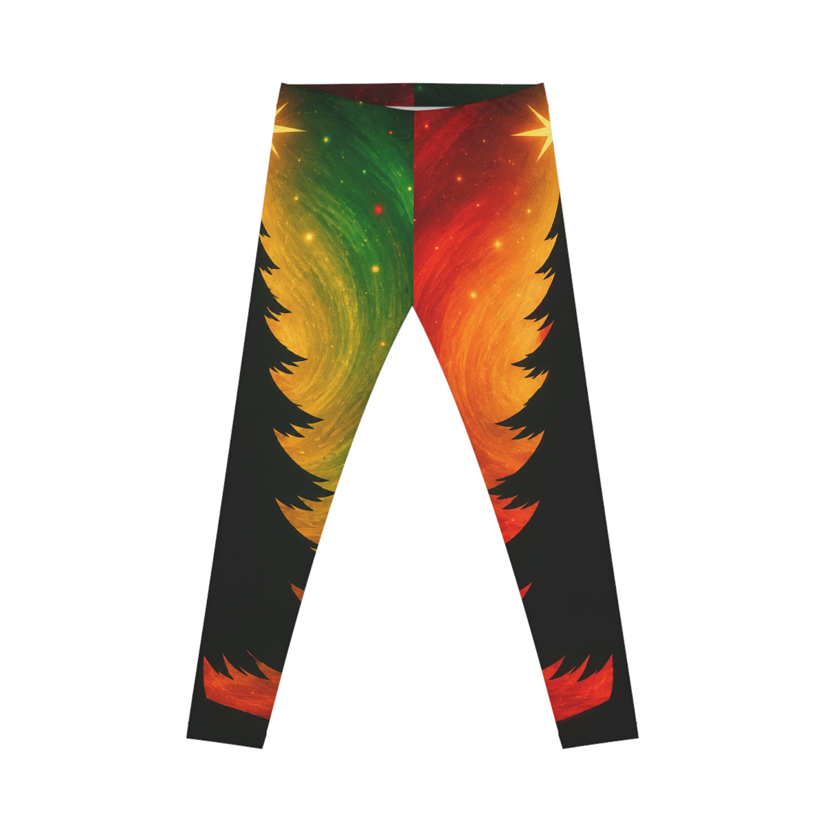 Aurora Pine Christmas Leggings — Women's Holiday All-Over-Print