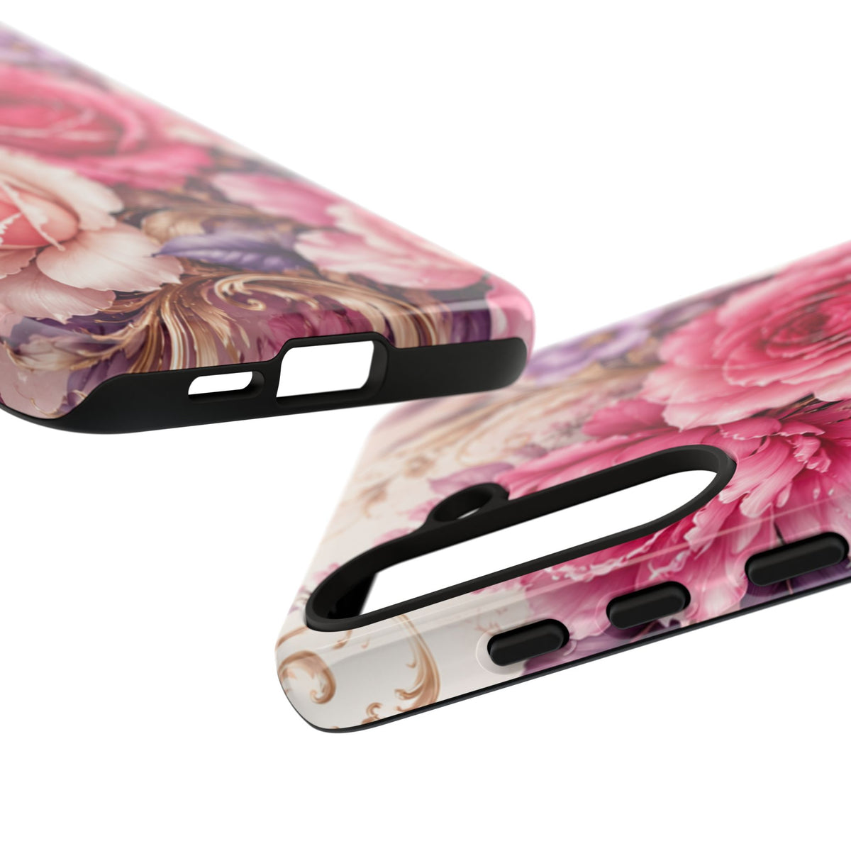 Pink Vintage Roses phone case | floral iPhone cover