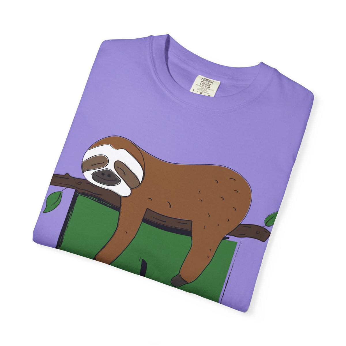 Sloth Pocket Tee — "Not Today" Lazy Sloth Graphic T-Shirt
