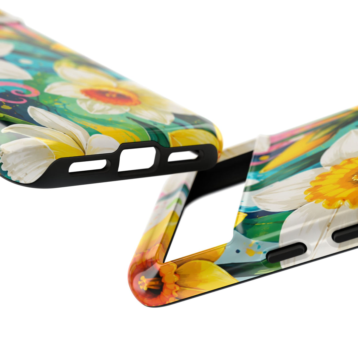 Daffodil Floral Phone Case — Bright Spring Garden Protective Cover