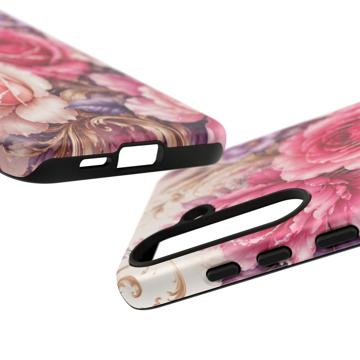 Pink Vintage Roses phone case | floral iPhone cover