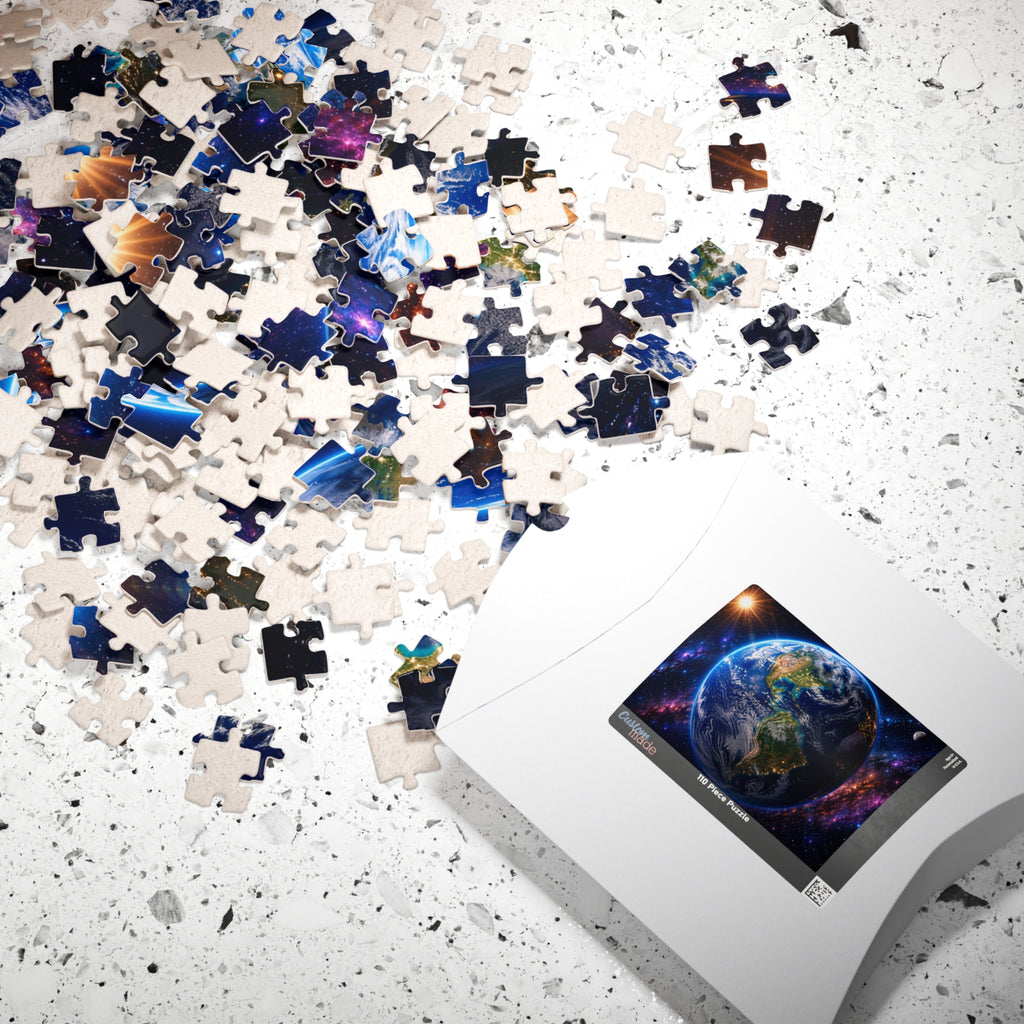 Earth from Space Jigsaw Puzzle — Planetary Scene Puzzle (110–1014 Pieces)