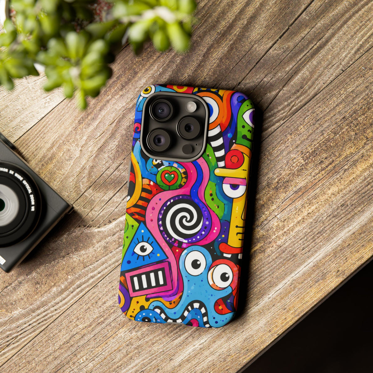 Colorful Abstract Doodle Tough Phone Case
