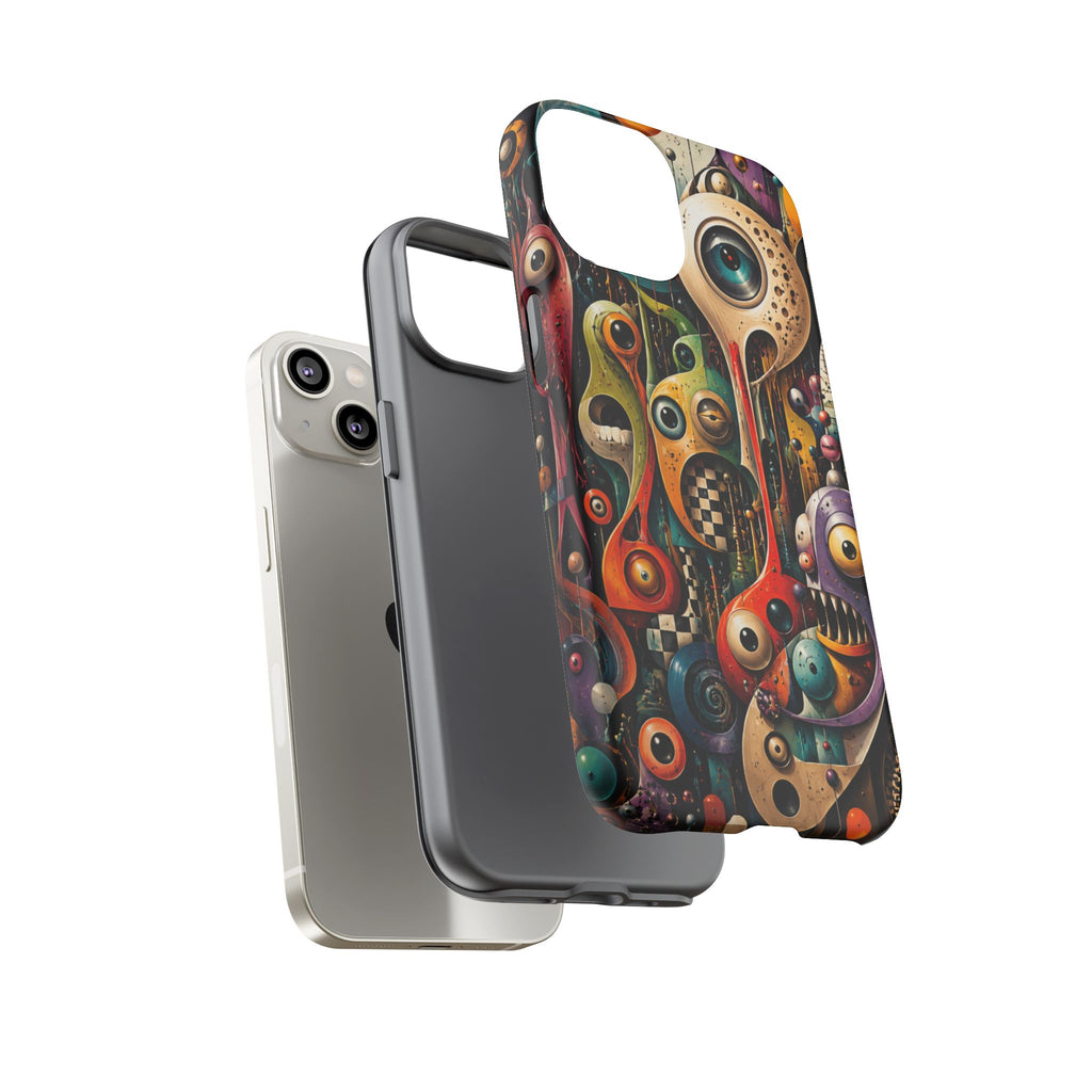 Surreal Monster Art Phone Case — Colorful Abstract Creature Design