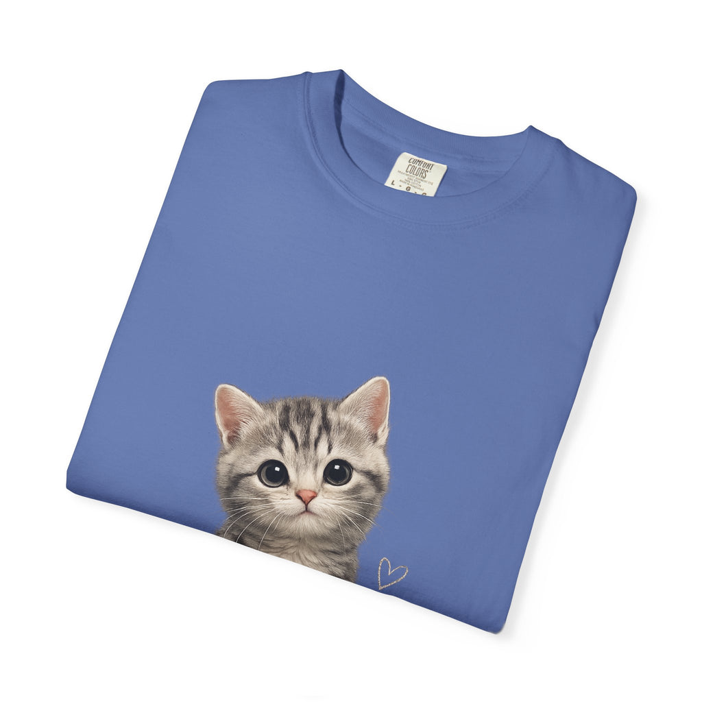 Smiling Tabby Kitten T-Shirt | Cute Cat Illustration