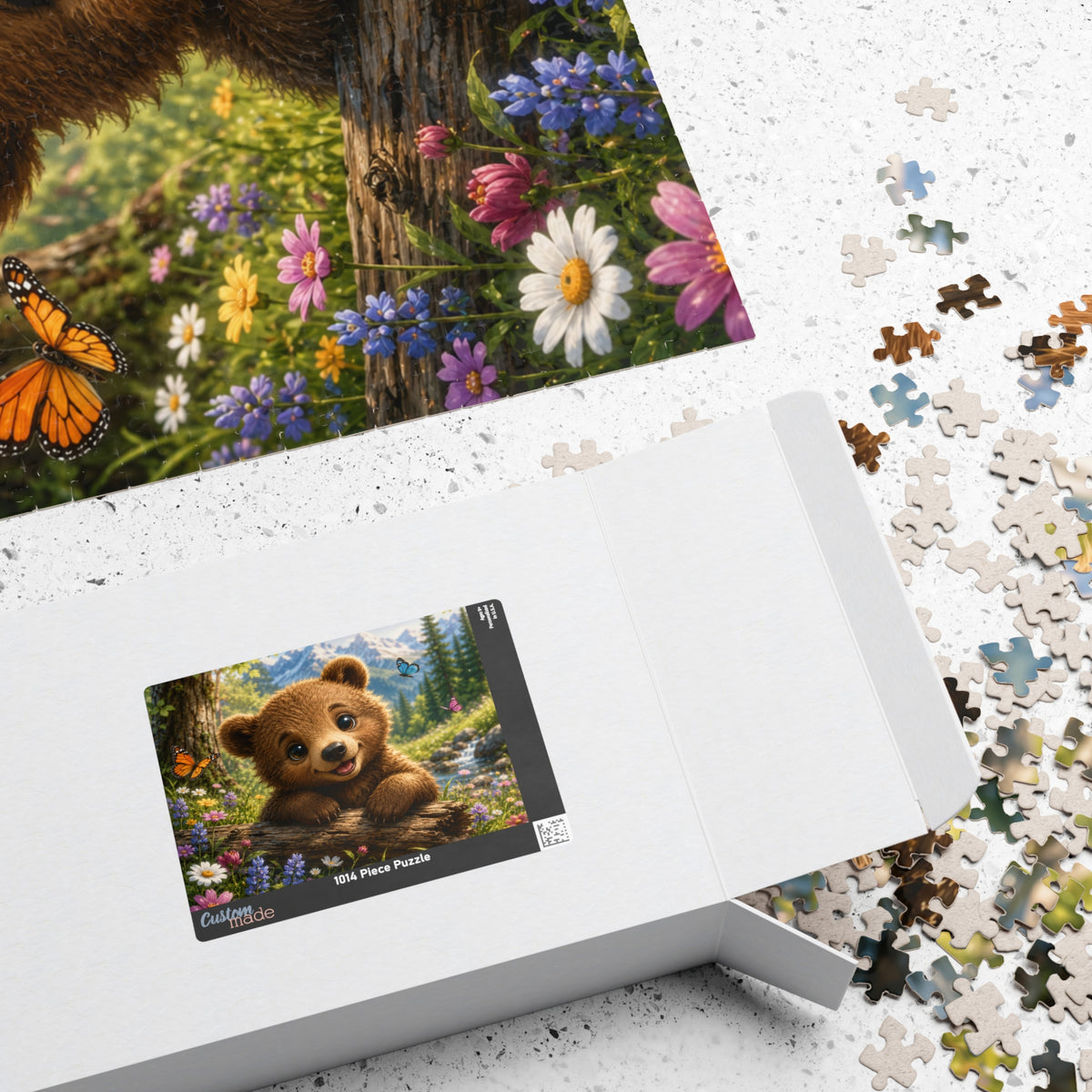 Cute Bear Puzzle – Scenic Forest Baby Bear Jigsaw (110–1014 Pieces)
