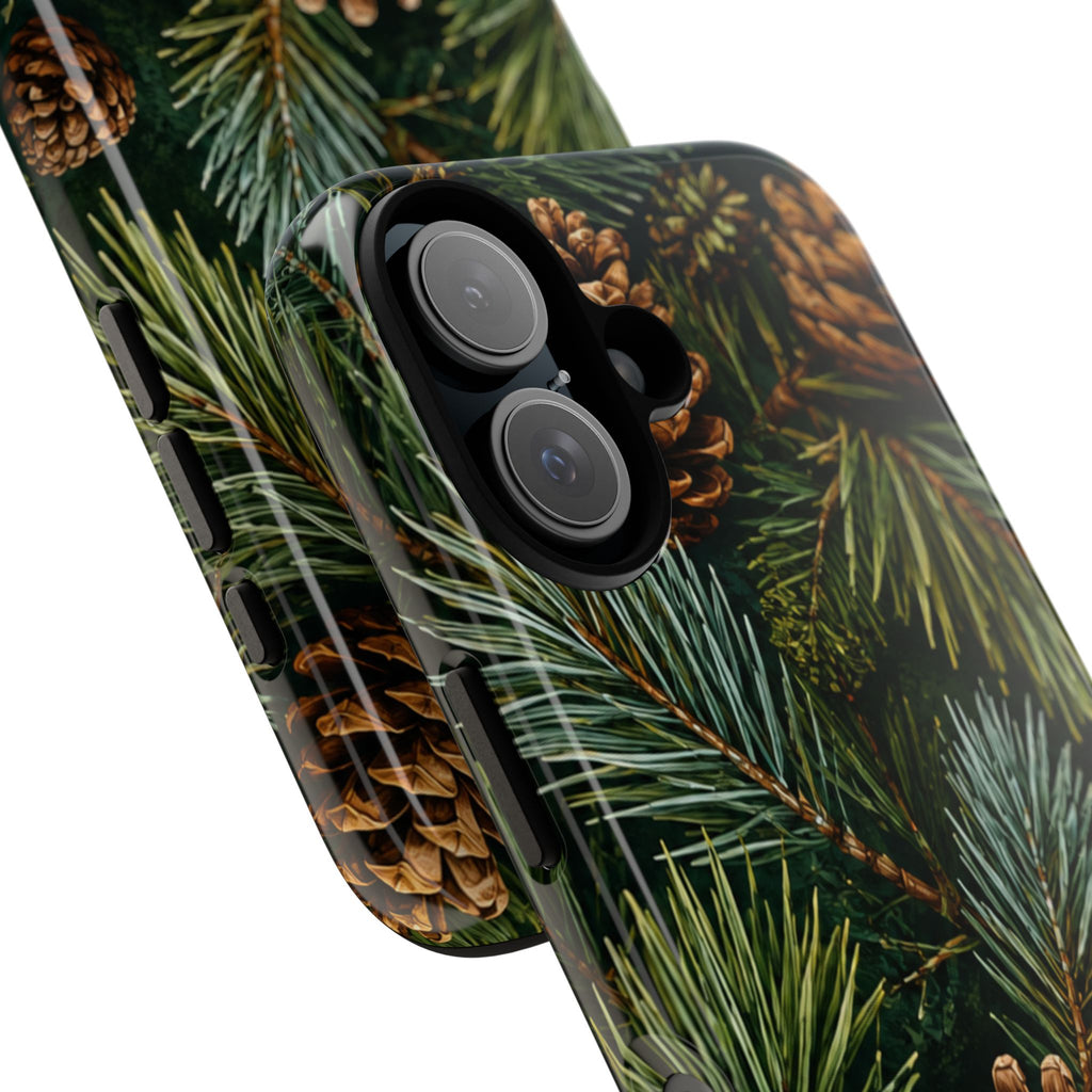Pinecone Pines Phone Case — Festive Evergreen iPhone Cover