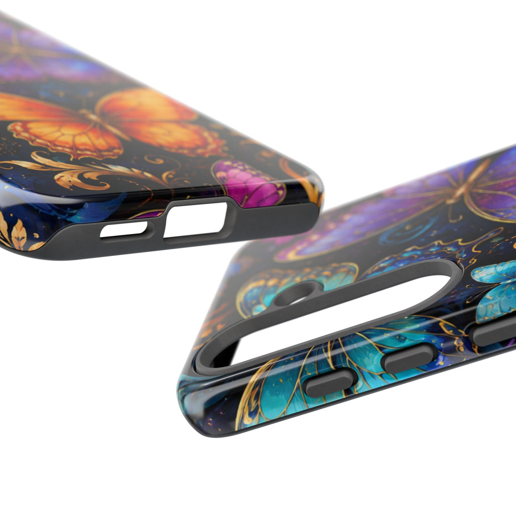 Butterfly Tough Phone Case — Colorful Floral Butterflies Protective Cover