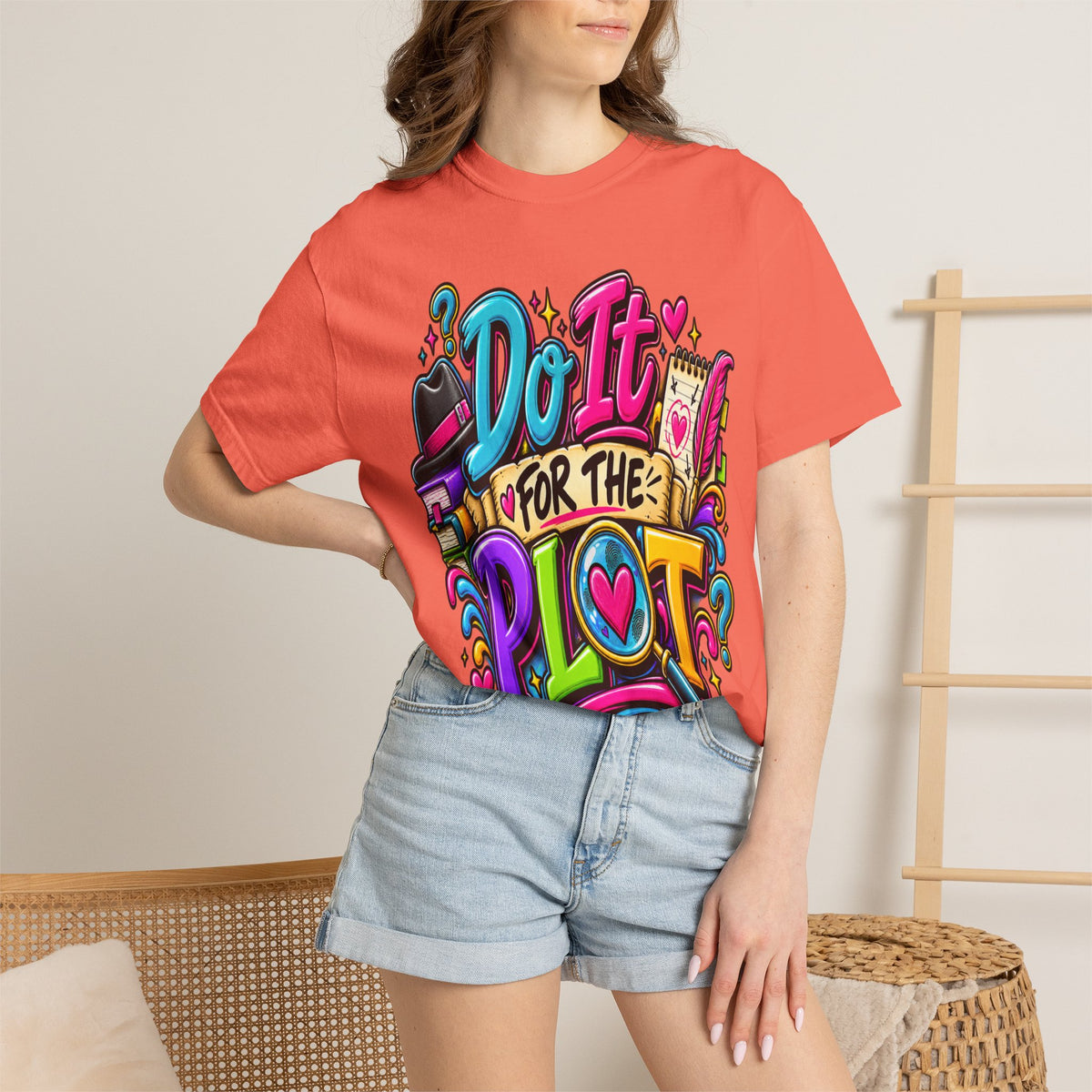 Do It For The Plot T-shirt | Book Lover Graphic Tee