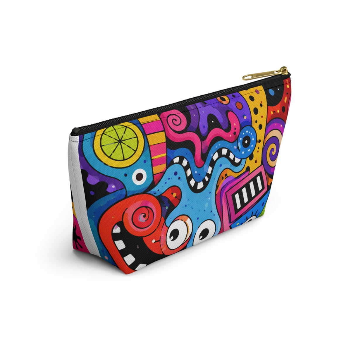 Colorful Abstract Monsters Accessory Pouch