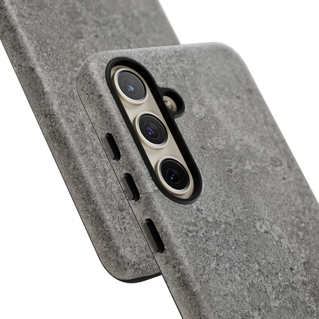Concrete Texture Phone Case — Rugged Grey Protective iPhone Cover