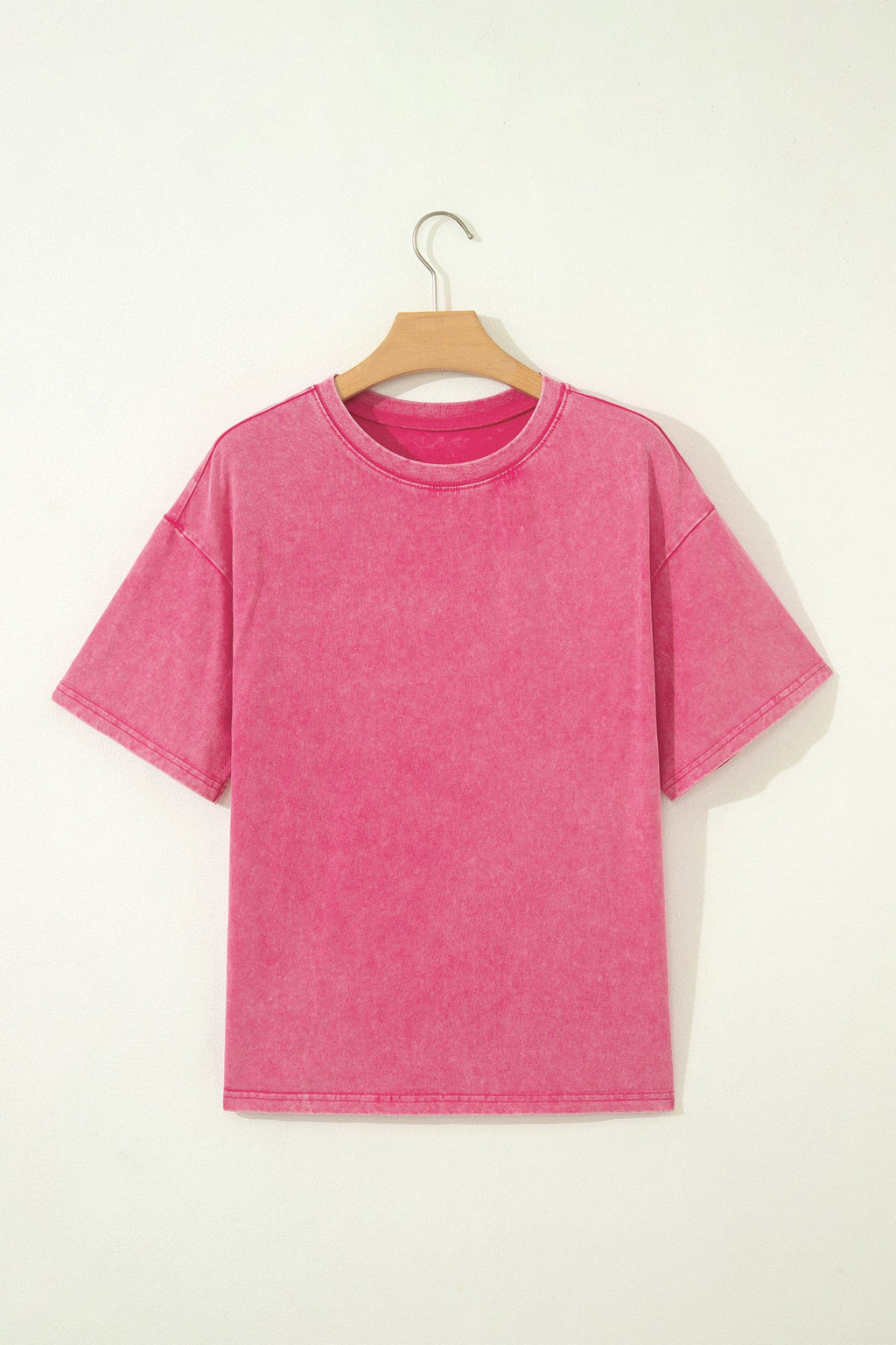 Solid Mineral Wash Short Sleeve Oversized Tee