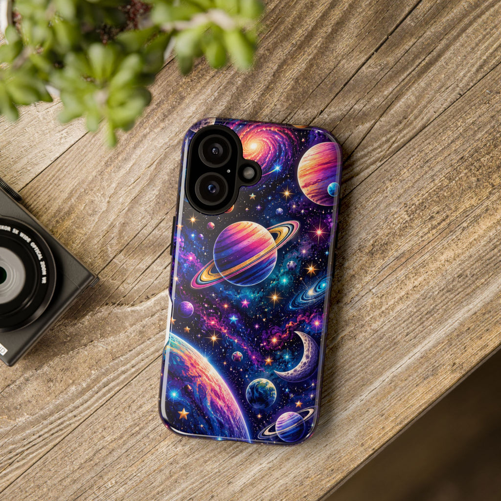 Colorful Galaxy Planets phone case | Tough Case