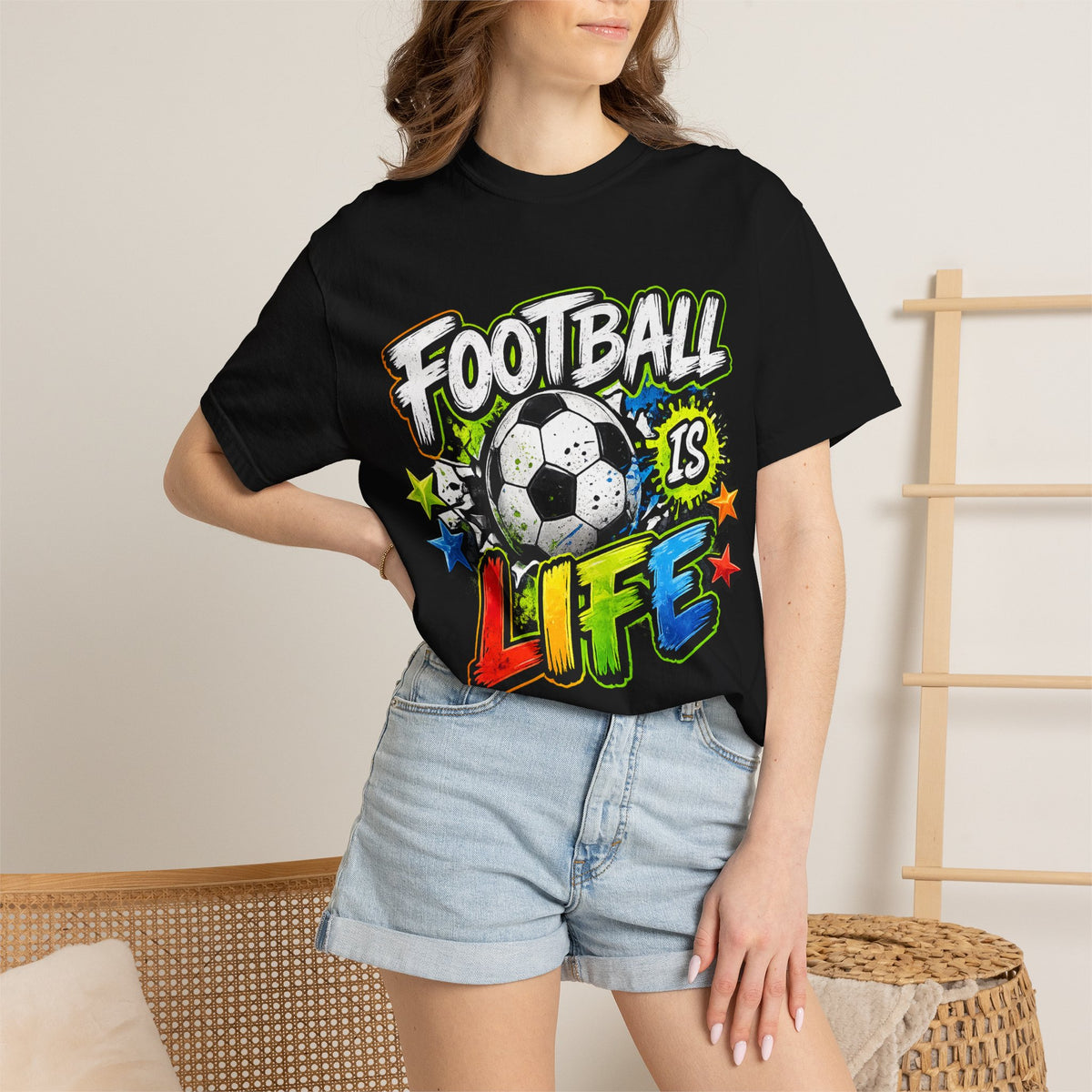 Football Is Life T-shirt | Soccer Ball Graphic Tee, Youth Sports