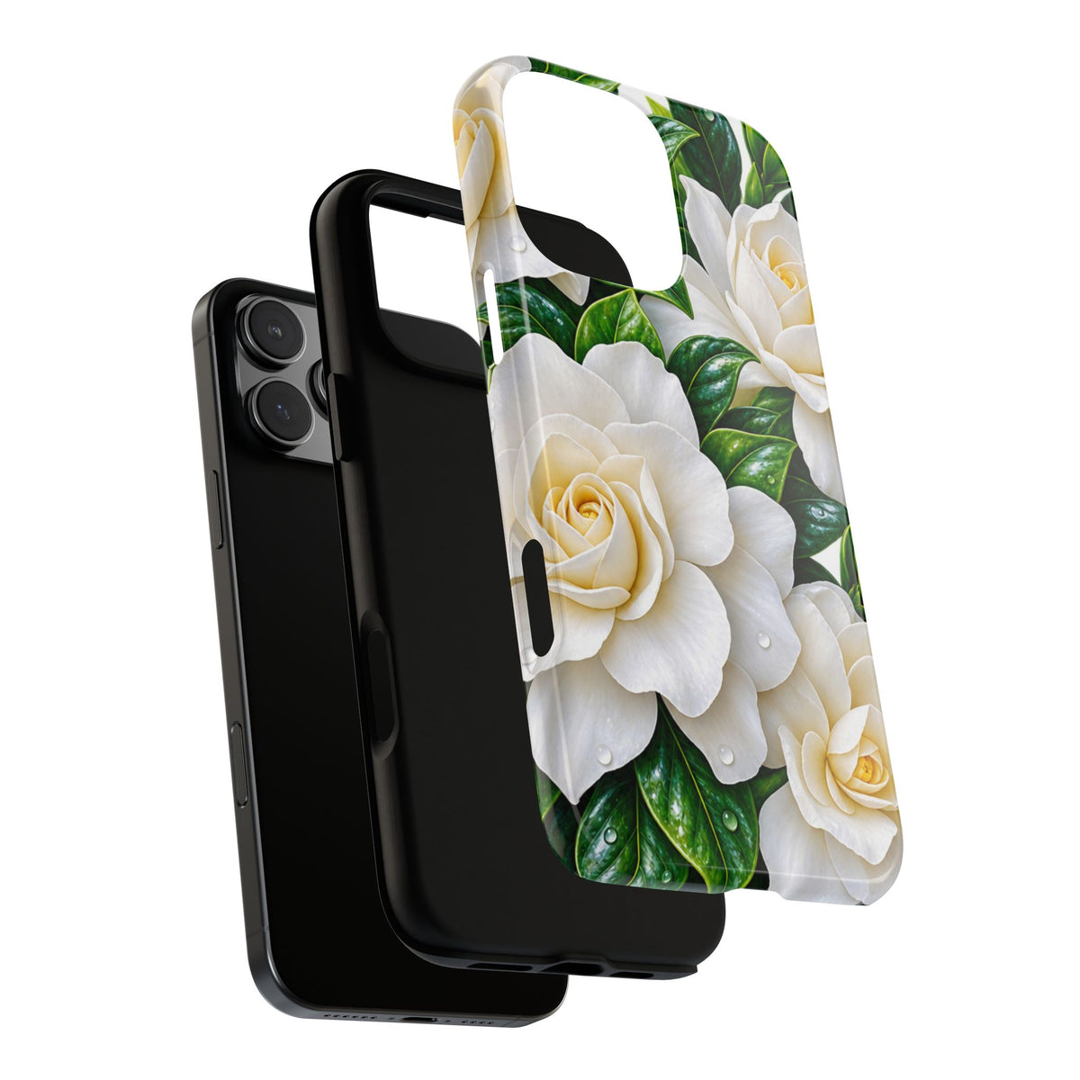 Floral Camellia Tough Case — White Gardenia Phone Cover