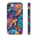 Colorful Sea Turtles phone case | Turtle iPhone case, ocean art