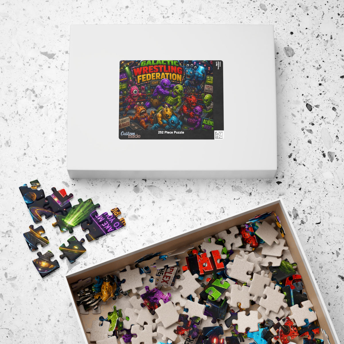 Galactic Wrestling Federation aliens puzzle | Jigsaw Puzzle
