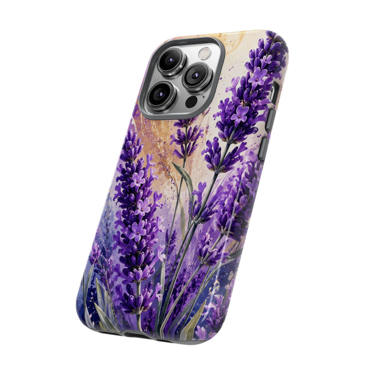 Lavender Bouquet Tough Phone Case — Protective Floral iPhone Case