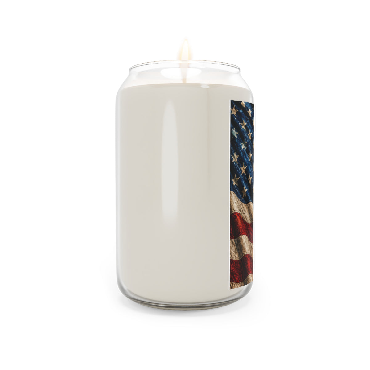 American Flag Scented Soy Candle - 13.75oz Patriotic Home Fragrance (Vintage Stars & Stripes)
