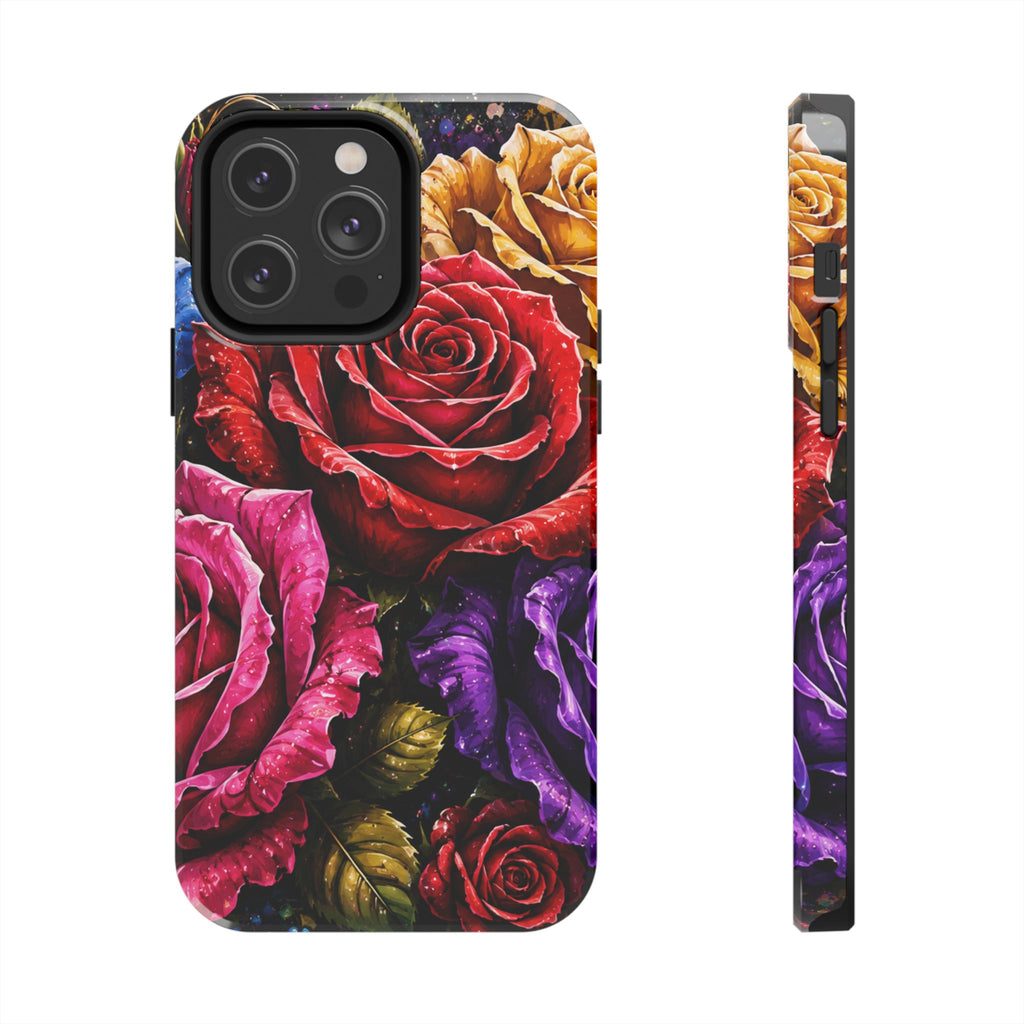 Tough Phone Case — Vibrant Rose Garden Protective Phone Cover