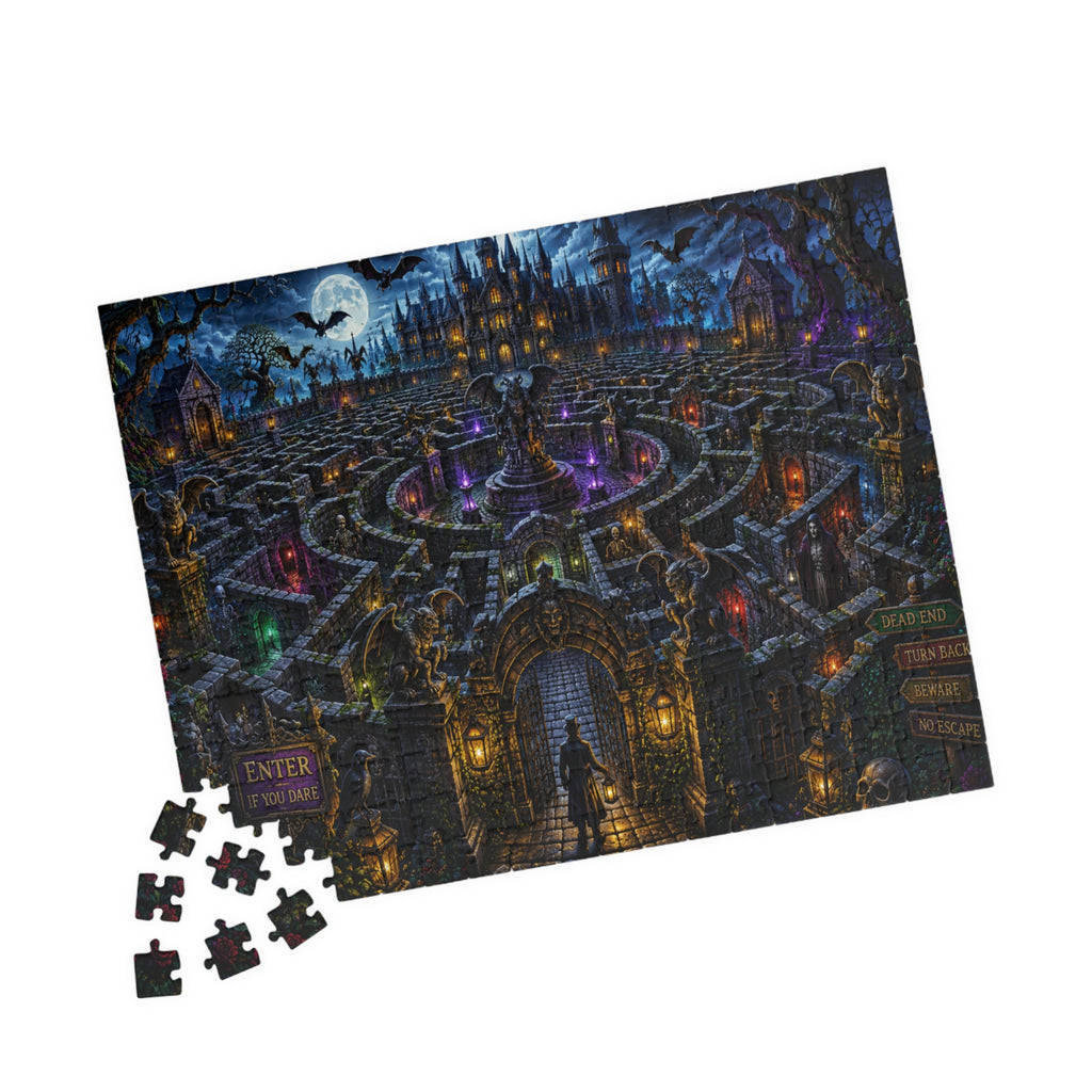 Haunted Castle Maze Puzzle 520 Piece | Spooky Night Jigsaw