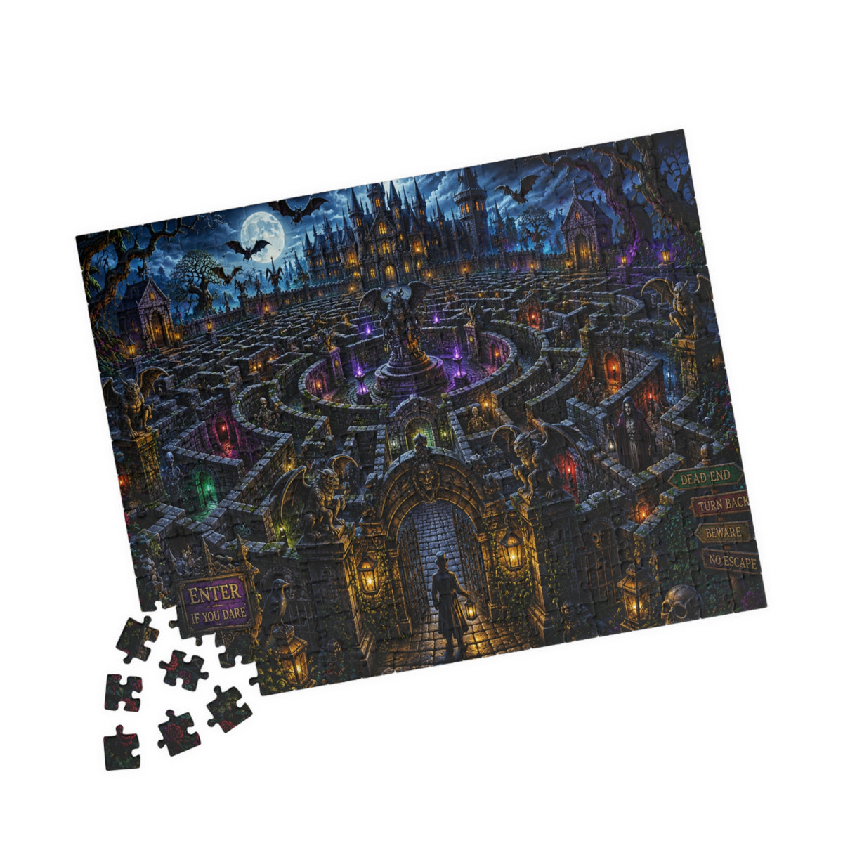 Haunted Castle Maze Puzzle 520 Piece | Spooky Night Jigsaw