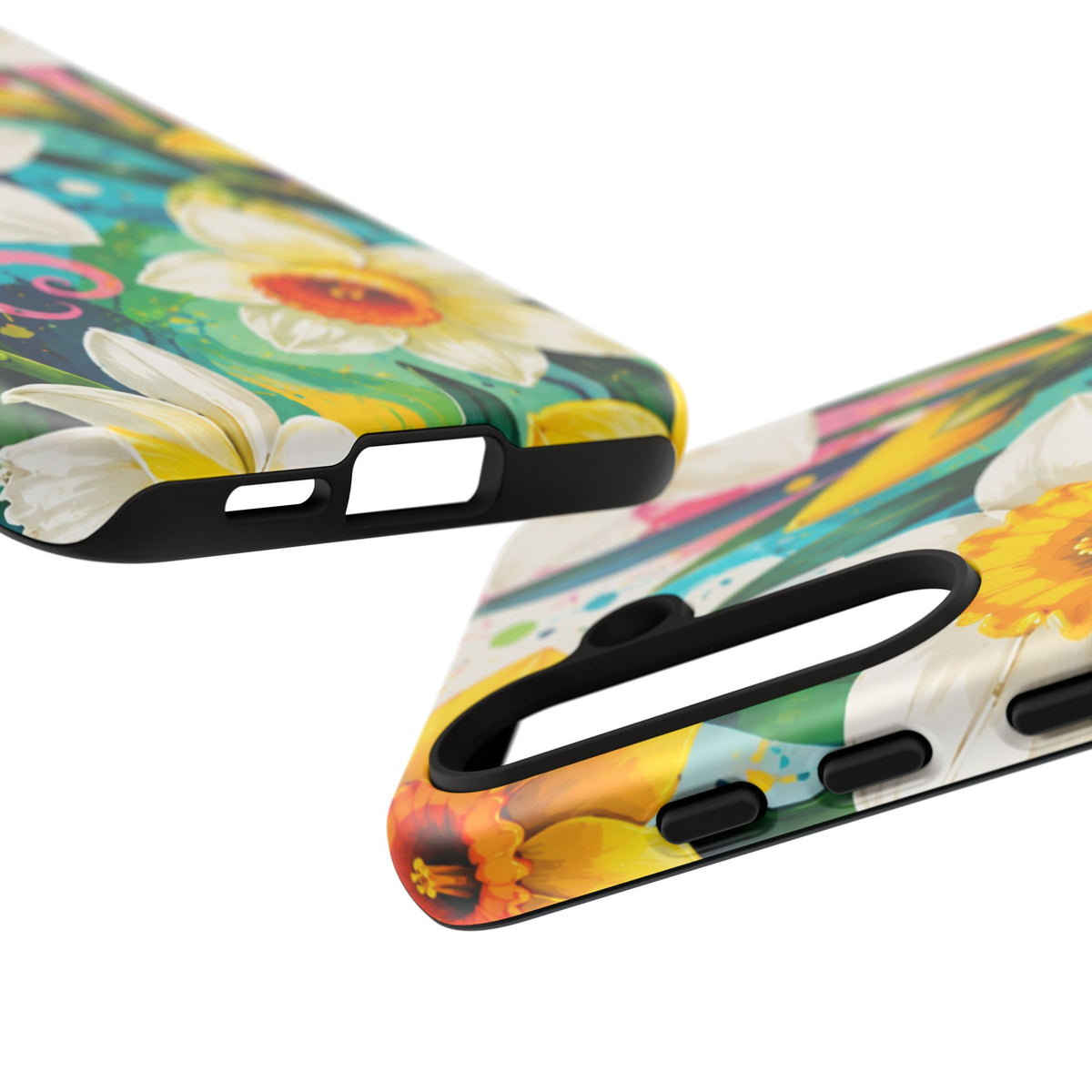 Daffodil Floral Phone Case — Bright Spring Garden Protective Cover
