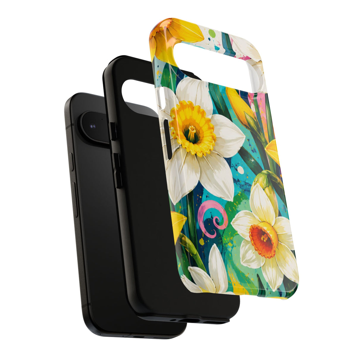 Daffodil Floral Phone Case — Bright Spring Garden Protective Cover